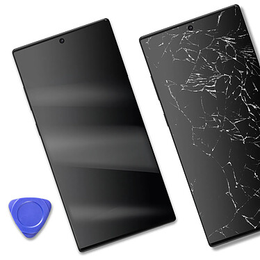 Avis Avizar Bloc Complet pour Samsung Note 10 Plus Écran AMOLED et Vitre Tactile Argent