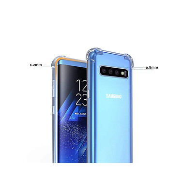 Evetane Coque Samsung Galaxy S10 anti-choc souple angles renforcés transparente Motif transparente Motif pas cher