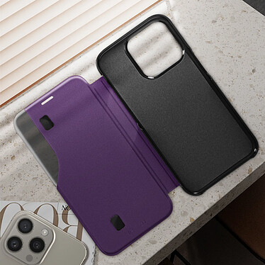 Acheter Avizar Étui Folio pour iPhone 15 Pro Clapet Support Vidéo  Violet foncé