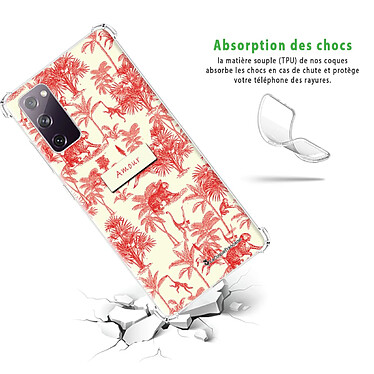 Avis LaCoqueFrançaise Coque Samsung Galaxy S20 FE Silicone antichocs Solides coins renforcés  transparente Motif Botanic Amour