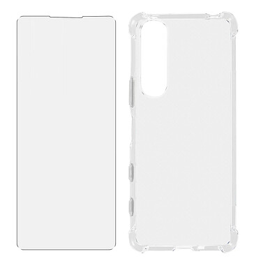 Avizar Pack Protection Sony Xperia 5 III Coque Souple et Verre Trempé Transparent