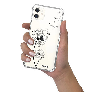 Evetane Coque iPhone 11 anti-choc souple angles renforcés transparente Motif Pissenlit pas cher