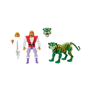 Les Maîtres de l'Univers Origins - Pack 2 figurines Prince Adam & Cringer Cartoon Collection 14