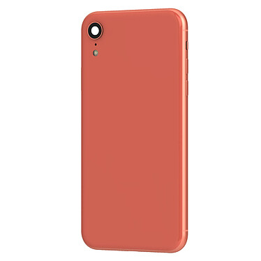 Avis Clappio Châssis Complet pour iPhone XR Cadre central et Vitre arrière Corail