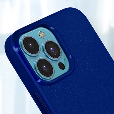 Mercury Coque pour iPhone 13 Pro Silicone Gel Flexible Effet Brillant  Bleu Nuit pas cher