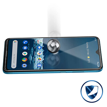 Avizar Film Nokia 8.3 Verre Trempé 9H Antichoc Bords Biseautés Anti traces Transparent pas cher