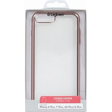 Acheter BigBen Connected Coque pour iPhone 6 Plus/6S Plus/7 Plus/8 Plus Souple Contour métal Transparent