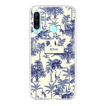 LaCoqueFrançaise Coque Huawei P30 Lite/ P30 Lite XL 360 intégrale transparente Motif Botanic Rêve Tendance