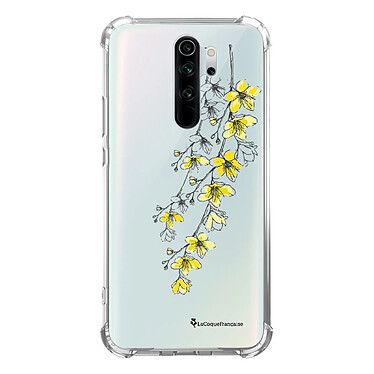 LaCoqueFrançaise Coque Xiaomi Redmi Note 8 Pro Silicone antichocs Solides coins renforcés  transparente Motif Fleurs Cerisiers