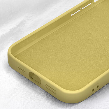 Avis Avizar Coque Silicone pour iPhone 15 Caméra Protégée Doux au Toucher  Jaune