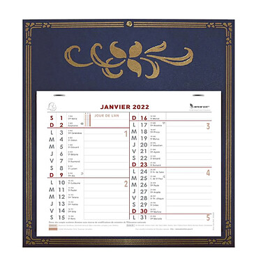 EXACOMPTA Calendrier mensuel 180mm x 240mm sur support skytos 305X275