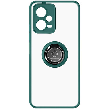 Avizar Coque pour Xiaomi Redmi Note 12 5G Bi-matière Bague Métallique Support Vidéo  Vert