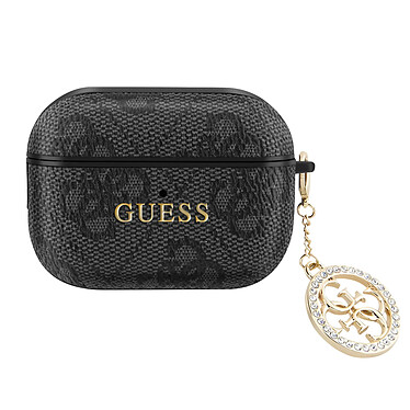 Guess Coque pour AirPods Pro avec Charm Design Élégant Noir