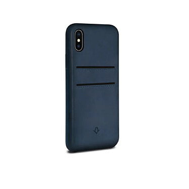 Twelve South Relaxed Leather pour iPhone X/XS Bleu