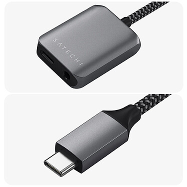 Acheter Satechi Adaptateur USB-C vers USB-C et Jack 3.5mm Charge et Audio  Argent