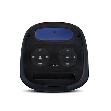 Avis Mooov 477370 - Enceinte Party Cube sans fil avec effets lumineux - Noire et bleue