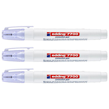 EDDING Stylo Correcteur 7700 Banc Pointe Métal 1-2 mm x 3