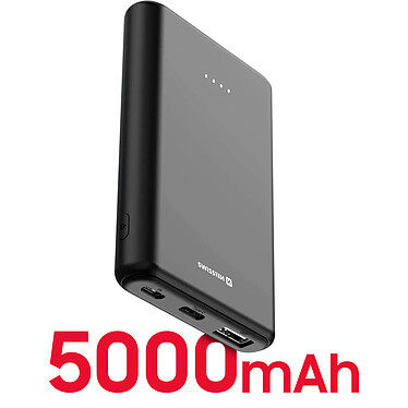 Acheter Swissten Batterie de secours 5000mAh sortie USB 10W voyant LED Design compact  Noir