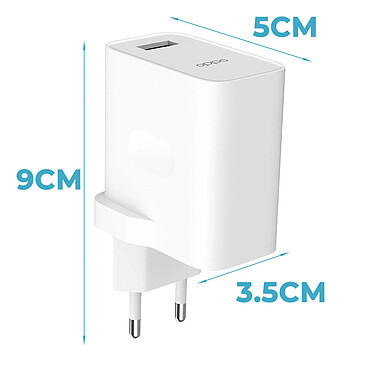 Acheter Oppo Chargeur officiel  USB 30W avec Câble de charge USB vers USB-C Blanc