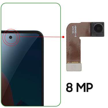 Avis Clappio Caméra Avant pour Google Pixel 6 Capteur Selfie 8MP Noir