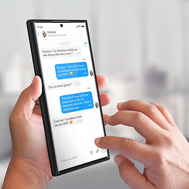 Acheter Avizar Coque pour Samsung Galaxy S22 Ultra Intégrale Arrière Rigide Transparent et Avant Souple  noir