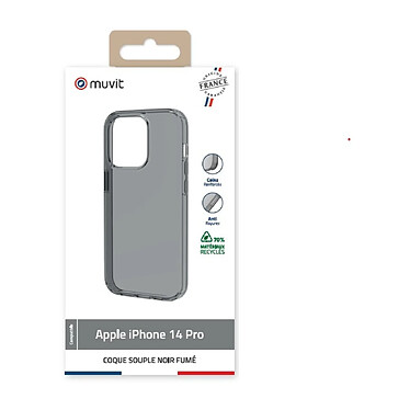 Avis Muvit Coque pour iPhone 14 Pro Souple et Anti-rayures Noir