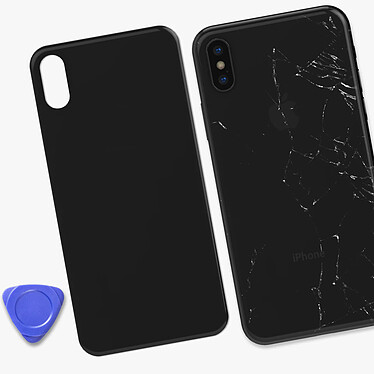 Acheter Clappio Vitre arrière de remplacement pour Apple iPhone X Noir