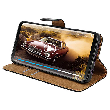 Acheter Avizar Étui Galaxy S9 Housse cuir folio portefeuille fonction support noir coque gel