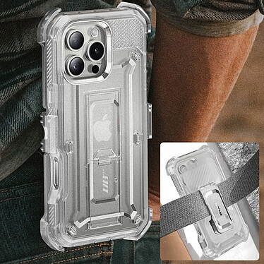 Acheter Supcase Coque Intégrale pour iPhone 16 Pro Antichoc Béquille Support Transparent