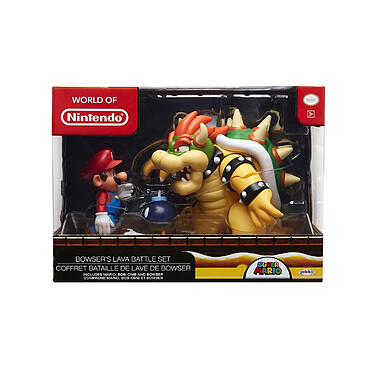 Avis World of Nintendo - Pack 3 figurines Mario vs. Bowser Lava Battle 6-15 cm