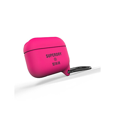 Avis Superdry Coque pour Airpods Pro Anti-choc en Silicone Rose