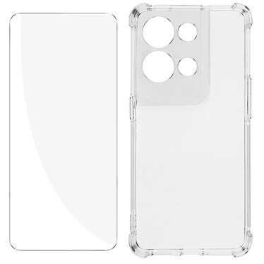 Avizar Pack Protection pour Oppo Reno 8 Pro 5G Coque Renforcée + Verre Trempé  Transparent