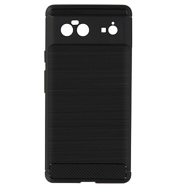 Avizar Coque Google Pixel 6 Souple Coins Renforcés Carbone Effet Brossé Noir