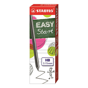 STABILO Etui de 6 Mines pour EASYergo 3,15 mm HB x 15