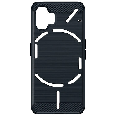 Avizar Coque pour Nothing Phone 2 Effet Carbone Silicone Flexible Antichoc  Bleu nuit