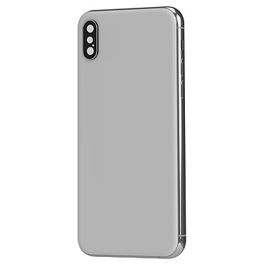 Clappio Châssis iPhone X avec Vitre arrière de remplacement Gris Clair