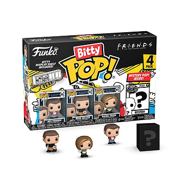 Friends - Pack 4 figurines Bitty POP! Joey 2,5 cm