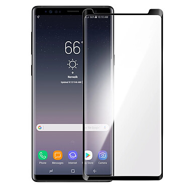 Avizar Film Samsung Galaxy Note 9 Verre Trempé Biseauté Transparent au Contour Noir