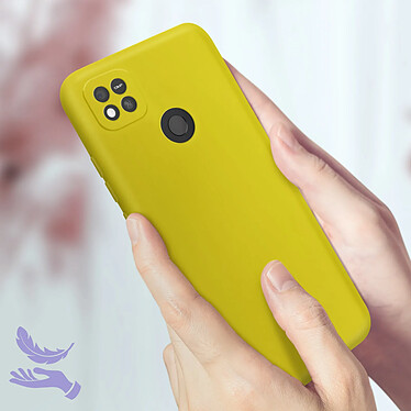 Acheter Avizar Coque pour Xiaomi Redmi 10A Silicone Semi-rigide Finition Soft-touch Fine  Jaune