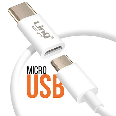 Avis LinQ Adaptateur micro USB vers USB-C Blanc