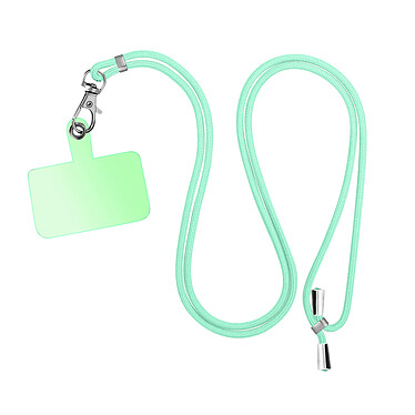 Avizar Cordon pour Smartphone Universel Coque et Étui Nylon Tressé Réglable 90cm  vert