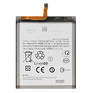 Clappio Batterie interne pour Samsung Galaxy S23 Plus Capacité 4700mAh Parfaitement Compatible