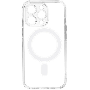 Avizar Coque MagSafe pour iPhone 14 Pro Dos Rigide Transparent Contour Souple Coins Antichocs