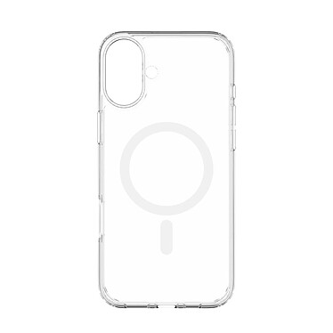 QDOS Coque pour iPhone 16 Plus Hybrid Drop Snap Bi-matière Renforcée MagSafe Transparent