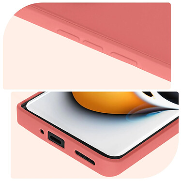 Acheter Avizar Coque pour Realme 11 Pro et 11 Pro Plus Silicone Soft Touch Mate  Rose Corail