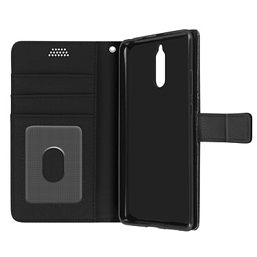 Avizar Etui Huawei Mate 10 Lite Housse Clapet Portefeuille Noir - Fonction support