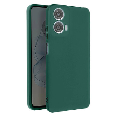 Avizar Coque pour Motorola Moto G24 Power Silicone Souple Mate Vert Foncé