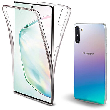 Evetane Coque Samsung Galaxy Note 10 360° intégrale protection avant arrière silicone transparente Motif