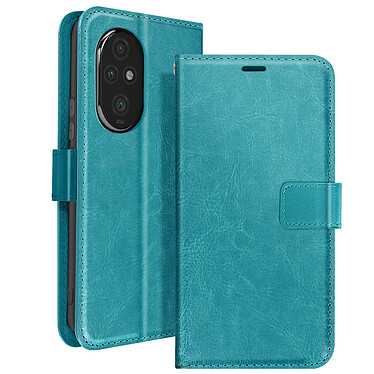 Mayaxess Étui pour Honor 200 Pro Portefeuille avec Dragonne Turquoise