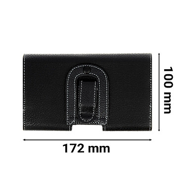 Acheter Avizar Étui ceinture Universel Smartphone 5.1'' à 5.5'' Passant Ceinture + Clip Noir